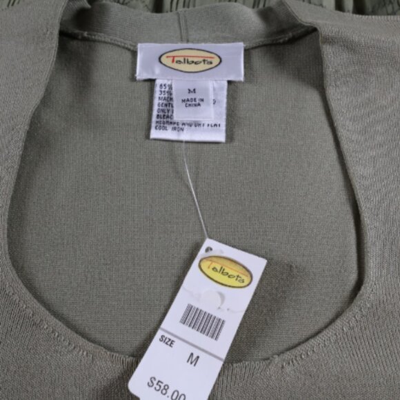 Talbots Maxi/Prairie Skirt (4) and Short Sleeve Shirt (M) Moss Green NWT - Picture 2 of 13